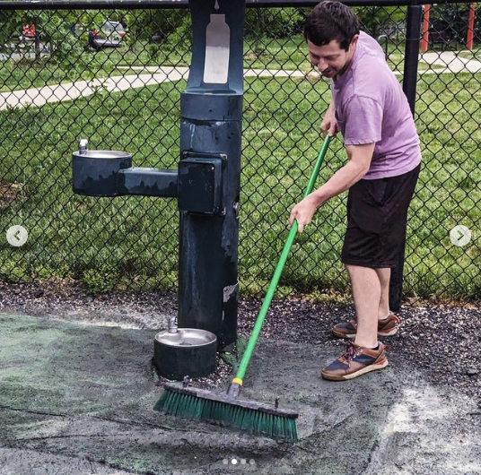 Virginia Avenue Dog Park Volunteers Clean Up Park, Prepare for Summer